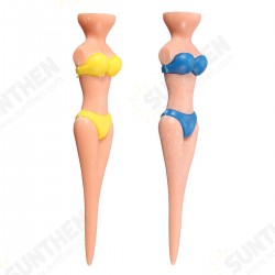 6Pcs Lady Novelty Fashionable Woman Model Golf Mat Tees Divot Tools Gift Stag Party Funny Golf Accessories