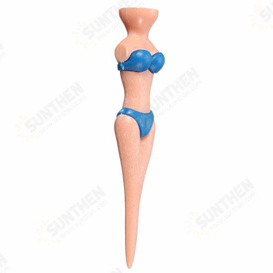6Pcs Lady Novelty Fashionable Woman Model Golf Mat Tees Divot Tools Gift Stag Party Funny Golf Accessories