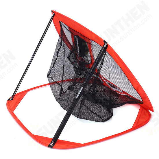 Foldable Golf Chipping Net Backyard Driving Aid Indoor Outdoor Hitting Practice Garden Living Room Beginners Training Cage