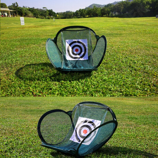 Foldable Golf Trainning Net Practice Target Net With Storage Bag Hitting Cage Indoor Outdoor Chipping Driving