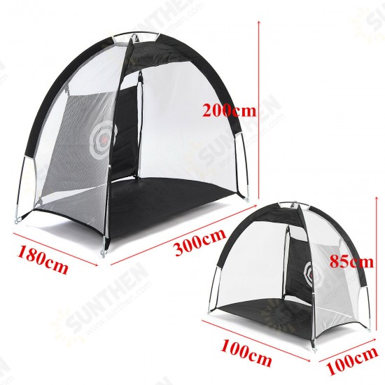 For Kids/Adult 1M/3M Foldable Golf Hitting Net Driving Cage Practice Tent Indoor Outdoor Golf Trainer