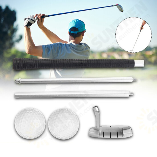 Removable Golf Alignment Stick Chipping Swing Trainer Sport Golf Pole with Golf Ball