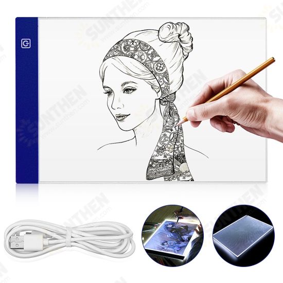 Ultra Thin A4 LED Light Pad Artist USB LED Drawing Board Pad Copy Table Painting Drawing Writing Board