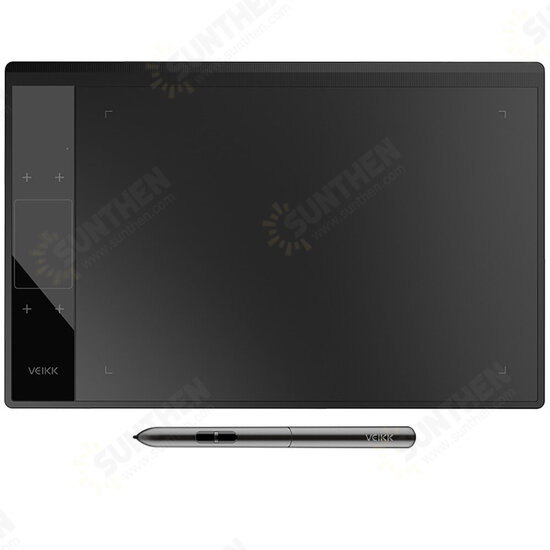 A30 10x6 Inch Work Area Graphics Drawing Tablet with 8192 Levels Battery-Free Pen 4 Touch Keys Gesture Touch for Mac Android PC