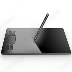 A50 10x6 Inch Work Area Graphics Drawing Tablet with 8 Hotkeys & Gesture Touch Pad 8192 Levels Battery-Free Pen for Mac PC A50 10x6 Inch Work Area Graphics Drawing Tablet with 8 Hotkeys & Gesture Touch Pad 8192 Levels Battery-Free Pen for Mac PC