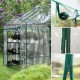 3-Tier Portable Greenhouse 6 Shelves PVC Cover Garden Cover Plants Flower House 143X143X195cm