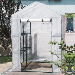 Greenhouse Walk In PVC With Shelf Cover Outdoor Tent House Plants 186x120x190CM Greenhouse Walk In PVC With Shelf Cover Outdoor Tent House Plants 186x120x190CM