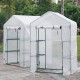 Greenhouse Walk In PVC With Shelf Cover Outdoor Tent House Plants 186x120x190CM