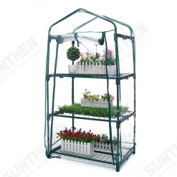 Mini Greenhouse AUEDW 3 Shelves Indoor/Outdoor Greenhouse with Zippered Cover and Metal Shelves for Growing Vegetables, Flowers and Seedlings Planting Grow Box Mini Greenhouse AUEDW 3 Shelves Indoor/Outdoor Greenhouse with Zippered Cover and Metal Shelves for Growing Vegetables, Flowers and Seedlings Planting Grow Box