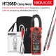 HT208A/HT208D 1000V 1000A Digital Multimeter Profesional Amperometric Clamp Meter AC DC True RMS Capacitance Electrician Repair Tools