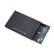 2.5 inch Micro USB 3.0 to SATA SSD HDD Enclosure Aluminum Alloy Mobile External Hard Disk Box 5Gbps Hard Drive Case Support 3TB Max W25X630