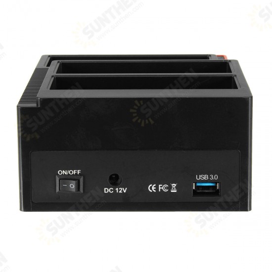 EU 2.5inch3.5inch USB 3.0 To SATA IDE HDD SSD Hard Drive Docking Station Offline Clone Card Reader Hub