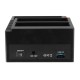 EU 2.5inch3.5inch USB 3.0 To SATA IDE HDD SSD Hard Drive Docking Station Offline Clone Card Reader Hub