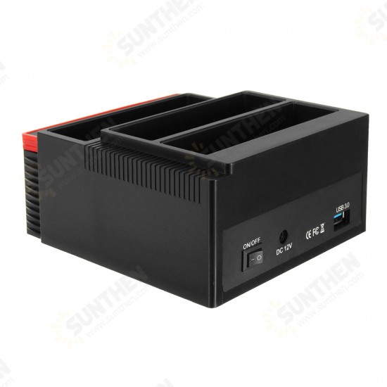 EU 2.5inch3.5inch USB 3.0 To SATA IDE HDD SSD Hard Drive Docking Station Offline Clone Card Reader Hub