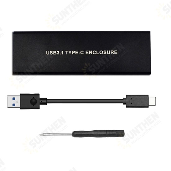 NVME USB3.1 TO PCI-E NVNE NGFF SSD HDD Enclosure C3.1 M.2 to USB Hard Drive Enclosure