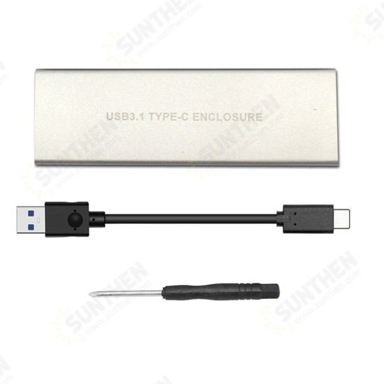 NVME USB3.1 TO PCI-E NVNE NGFF SSD HDD Enclosure C3.1 M.2 to USB Hard Drive Enclosure