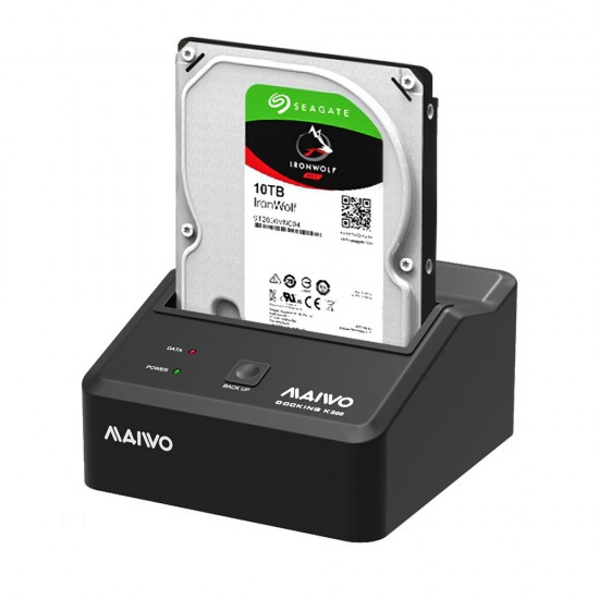 K300U3S USB3.0 to SATA Docking Station Hard Drive Enclosure Base for 2.5/3.5inch HDD SSD Hard Drive