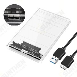 SATA3 to USB3.0 Hard Drive Enclosure Case Support 2.5 Inch SATA HDD SSD External Hard Disk Box for Desktop Laptop SATA3 to USB3.0 Hard Drive Enclosure Case Support 2.5 Inch SATA HDD SSD External Hard Disk Box for Desktop Laptop