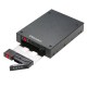 Hard Drive Enclosure 2.5inch SATA HDD SSD Dock 2 Drive Bays Mobile Rack with Key Lock Support Hot Swap