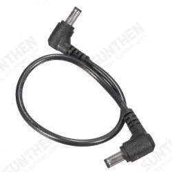 DC Tip Power Plug Jack Connector Dual 5.5 x 2.1mm Male Right Angle Cord Cable DC Tip Power Plug Jack Connector Dual 5.5 x 2.1mm Male Right Angle Cord Cable