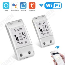 Tuya DIY WiFi Smart Light Switch Universal Timer Smart Life APP Wireless Remote Control Works Support Alexa Google Home Tuya DIY WiFi Smart Light Switch Universal Timer Smart Life APP Wireless Remote Control Works Support Alexa Google Home