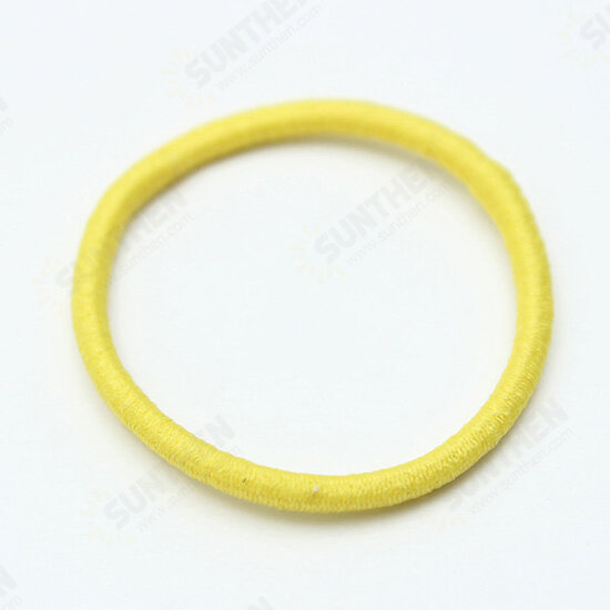 10Pcs Girls Women Candy Color Elastic Hair Bands Rope Ties