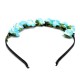 Boho Holiday Wedding Floral Rose Flower Garland Hair Head Hoop Band