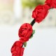 Boho Holiday Wedding Floral Rose Flower Garland Hair Head Hoop Band