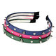 Fashion Punk Headbrand Bow Spike Rivets Studded Hair Band Unisex