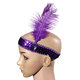 Feather Headbrand Flapper Sequin Costume Fancy Dress Hair Band