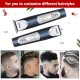 A96 Hair Clipper Waterproof Cordless Men's Trimmer with 3 Adjustable Speeds 4 Replacement Head Professional Haircut Kit