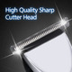 A96 Hair Clipper Waterproof Cordless Men's Trimmer with 3 Adjustable Speeds 4 Replacement Head Professional Haircut Kit