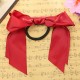 Multicolor Scrunchie Ponytail Holder Satin Ribbon Bow Bowknot Hair Band Rope