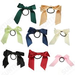 Multicolor Scrunchie Ponytail Holder Satin Ribbon Bow Bowknot Hair Band Rope Multicolor Scrunchie Ponytail Holder Satin Ribbon Bow Bowknot Hair Band Rope