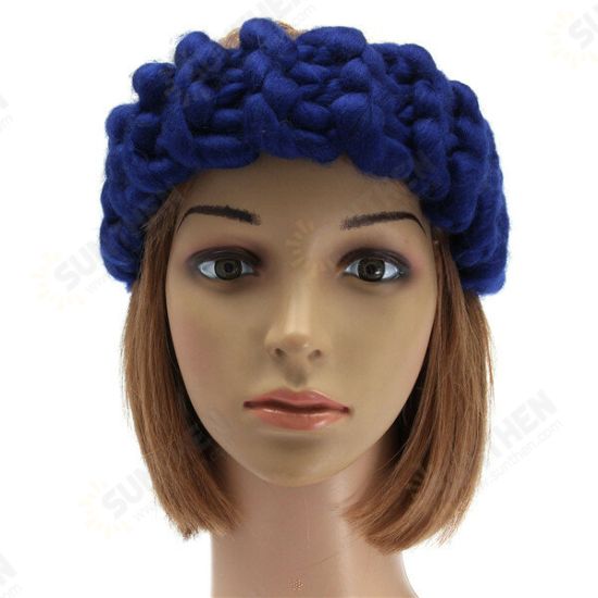 Vintage Handmade Knitting Hair Band Head Wrap Hair Accessories Winter Autumn 5 Colors