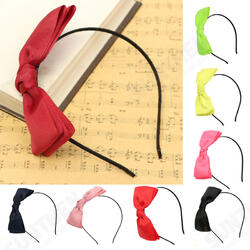 Woman Cute Butterfly Satin Bow Headbrand Hair Accessories Tool Woman Cute Butterfly Satin Bow Headbrand Hair Accessories Tool
