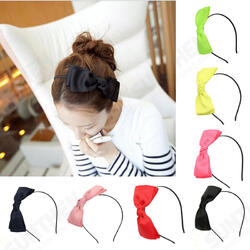 Woman Cute Butterfly Satin Bow Headbrand Hair Accessories Tool Woman Cute Butterfly Satin Bow Headbrand Hair Accessories Tool
