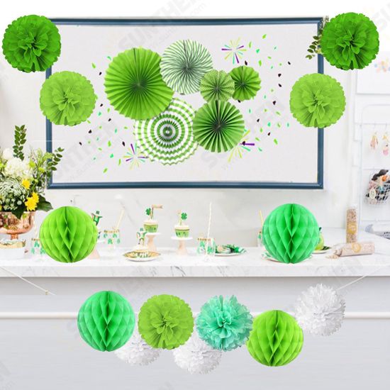 19Pcs Tissue Paper Pom Poms Flower Balls Pompom For Wedding Party Home Baby Shower Decorations