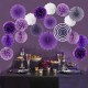 19Pcs Tissue Paper Pom Poms Flower Balls Pompom For Wedding Party Home Baby Shower Decorations