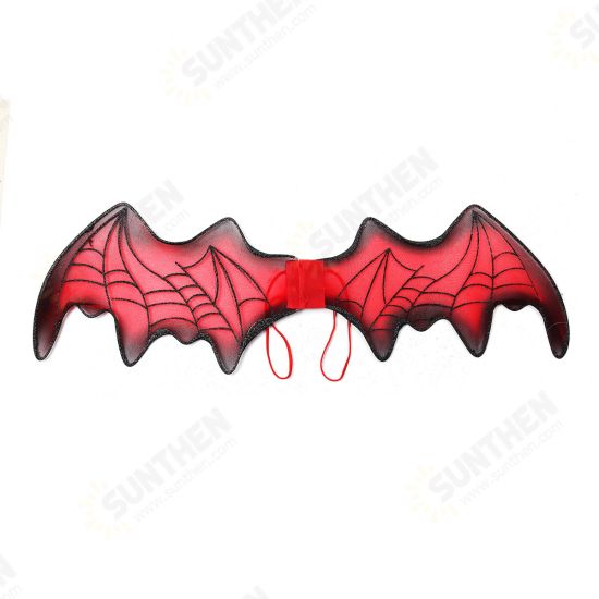 3PCS Halloween Decoration Wings + Hair Band + Fork Toys Cosplay Halloween Party