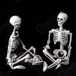 90cm Human Skeleton Scary Bones Poseable Hanging Halloween Prop Party Decorations 90cm Human Skeleton Scary Bones Poseable Hanging Halloween Prop Party Decorations