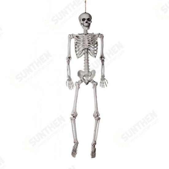 90cm Human Skeleton Scary Bones Poseable Hanging Halloween Prop Party Decorations