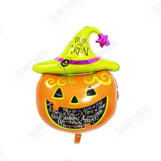 Aluminum Foil balloons Balloon Spider Pumpkin Head Bat Balloon Ghost Festival for Halloween Party Decoration