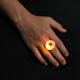 Christmas Halloween Eyeball Shape Soft Rubber Ring Glowing LED Festival Gifts Party Finger Lights