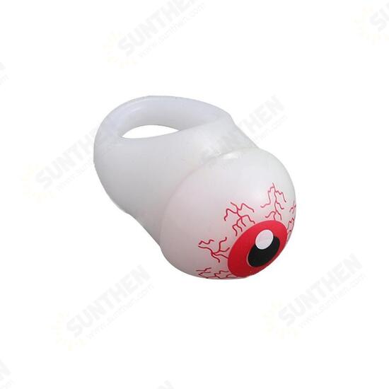 Christmas Halloween Eyeball Shape Soft Rubber Ring Glowing LED Festival Gifts Party Finger Lights