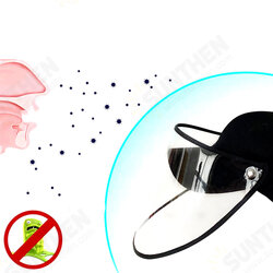 Female Male Protective Hat Cover Foldable Anti-Fog Prevent Droplets Baseball Caps Hat From Spreading Removable PVC Mask Protective Cap. Female Male Protective Hat Cover Foldable Anti-Fog Prevent Droplets Baseball Caps Hat From Spreading Removable PVC Mask Protective Cap.