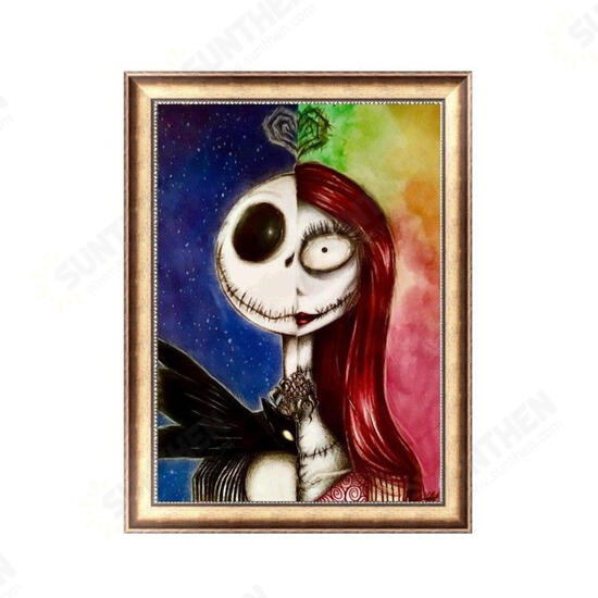 Full Drill Halloween Skull DIY 5D Diamond Painting Cross Stitch Kits Home Decor