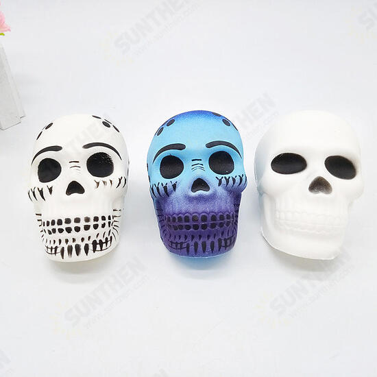 Funny Skull Scented Charm Slow Rising Children Interesting Anti-Stress Toys Squeeze Toys