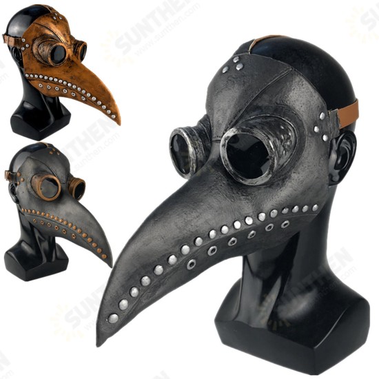 Halloween Cosplay Steampunk Plague Doctor Mask Bird Beak Props Retr Gothic Masks