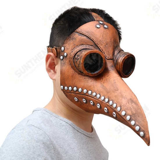 Halloween Cosplay Steampunk Plague Doctor Mask Bird Beak Props Retr Gothic Masks